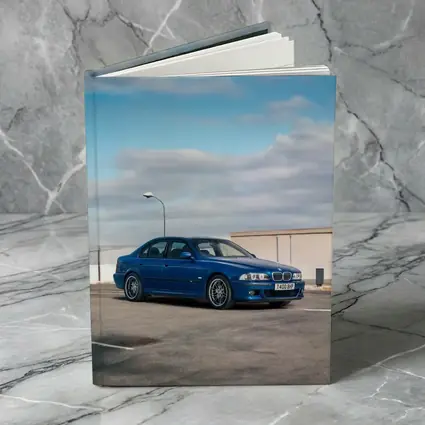 BMW M5 E39 Blue Sedan Parking Lot