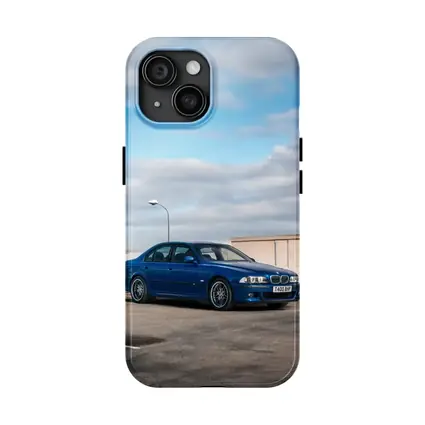 BMW M5 E39 Blue Sedan Parking Lot