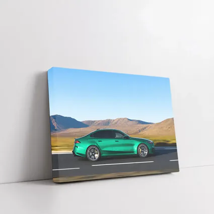 BMW M5 Sedan Green Desert Mountain Drive