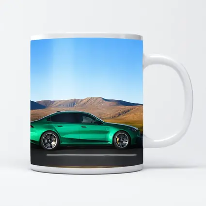 BMW M5 Sedan Green Desert Mountain Drive