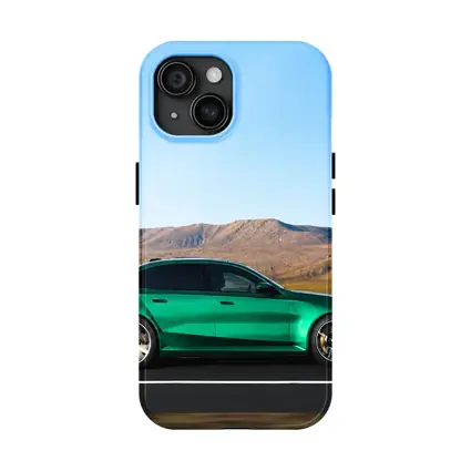 BMW M5 Sedan Green Desert Mountain Drive