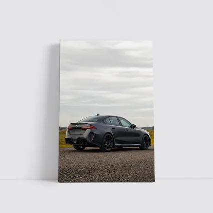 BMW M5 Sedan Gray Open Road