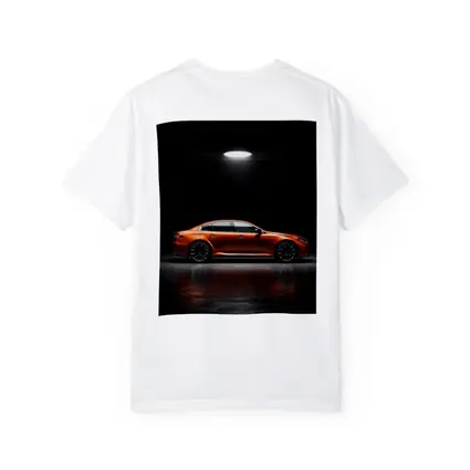 BMW M5 Orange Sedan Dark Studio
