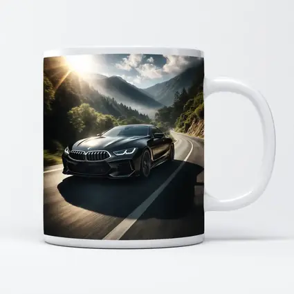 BMW M8 Black Coupe Mountain Road Drive