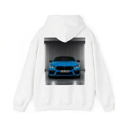 BMW M8 Blue Front View Studio