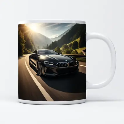 BMW M8 Black Coupe Mountain Road Drive