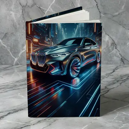 BMW X6 Neon Futuristic City Night
