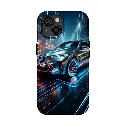 BMW X6 Neon Futuristic City Night