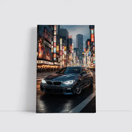 BMW Series Three Tokyo City Night Street