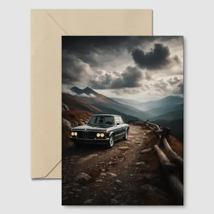 BMW 2002 Classic Car Mountain Road Drive