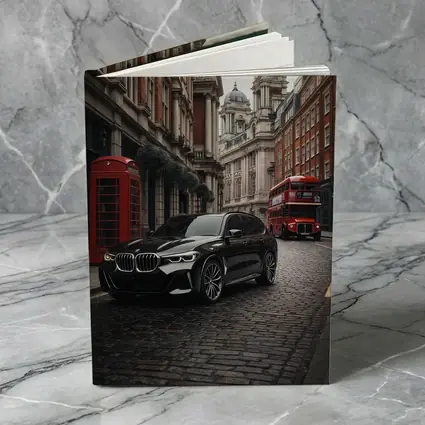 BMW X5 Black London Street Scene