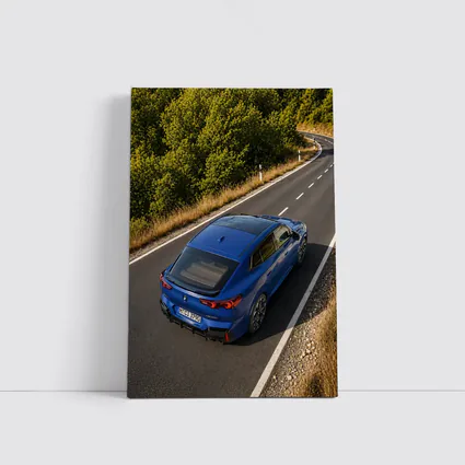 BMW X2 M35i Blue On Winding Road