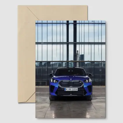 BMW X2 M35i Blue Front Urban Setting