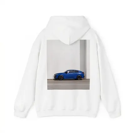 BMW X2 Blue Against White Wall
