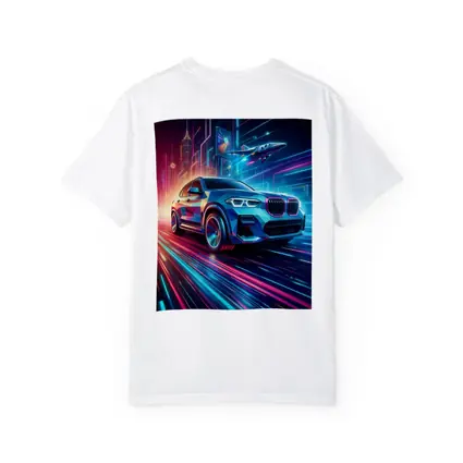 BMW X3 Neon Futuristic City Night Drive