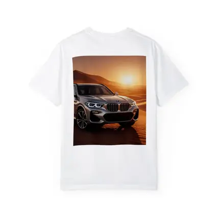 BMW X3 Silver SUV Desert Sunset