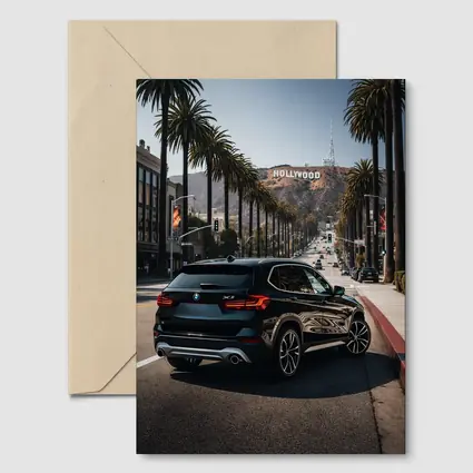 BMW X3 Black SUV Hollywood Los Angeles