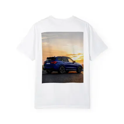 BMW X3 M Blue Sunset Rear View