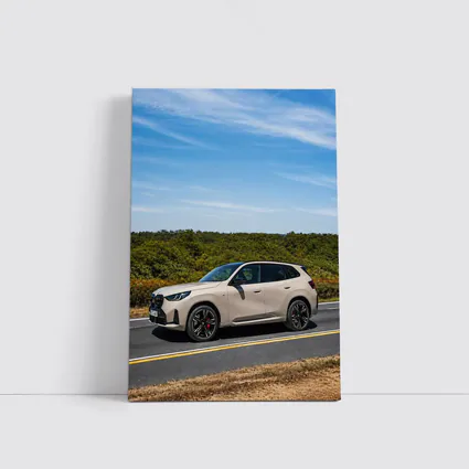 BMW X3 Beige SUV Open Road Drive