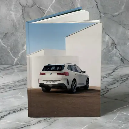 BMW X3 White SUV Minimal Architecture Background