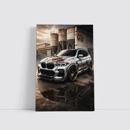 BMW X3 Custom Wrap Industrial Urban Setting