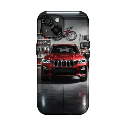BMW X3 Red SUV Garage Workshop