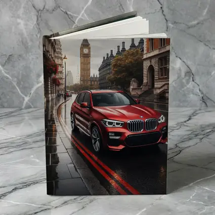 BMW X3 Red SUV London Streets