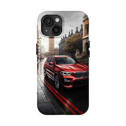 BMW X3 Red SUV London Streets