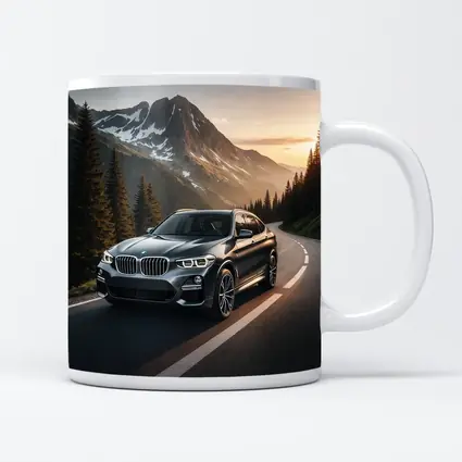 BMW X4 Dark Gray Mountain Road Sunset