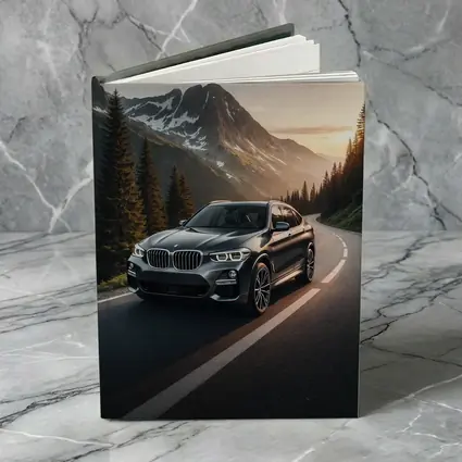 BMW X4 Dark Gray Mountain Road Sunset