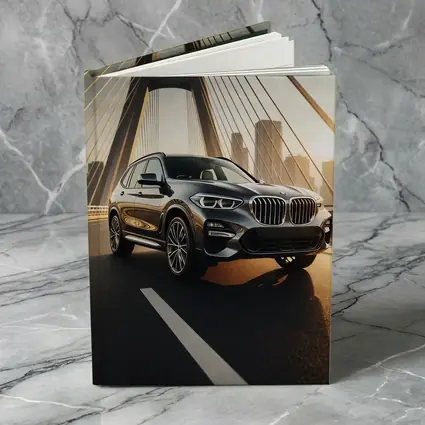 BMW X3 Dark SUV on City Bridge