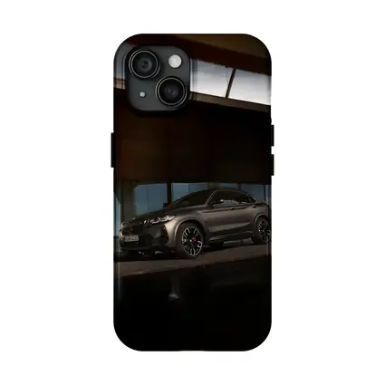 BMW X4 Dark Gray Urban Night Setting