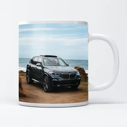 BMW X3 Parked on Coastal Cliff Trail