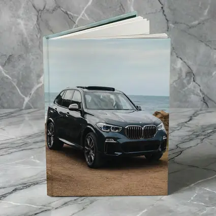 BMW X3 Parked on Coastal Cliff Trail