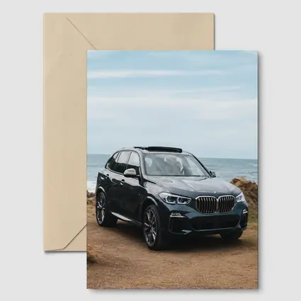 BMW X3 Parked on Coastal Cliff Trail