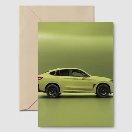 BMW X4 M Competition Green Studio Shot