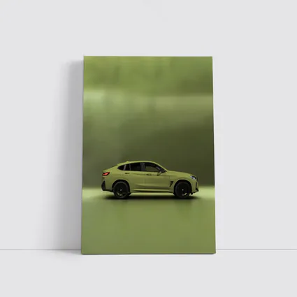 BMW X4 M Competition Urban Green Side