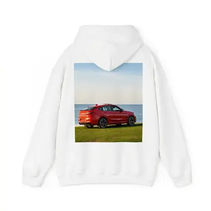BMW X4 M Red Coastal Grass Scene