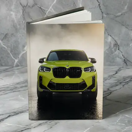BMW X4 M Competition Yellow Smoke Background