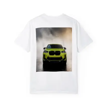 BMW X4 M Competition Yellow Smoke Background