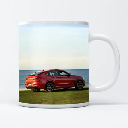 BMW X4 M Red Coastal Grass Setting