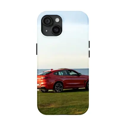 BMW X4 M Red Coastal Grass Setting