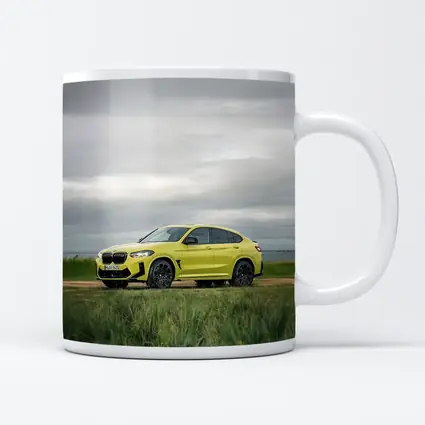BMW X4 M Competition Yellow Overcast Field