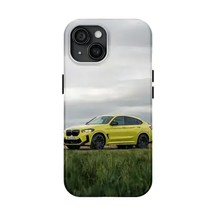 BMW X4 M Competition Yellow Overcast Field