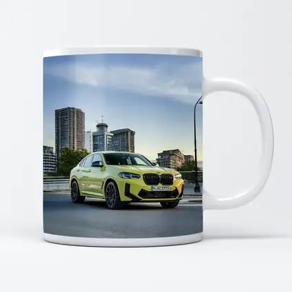 BMW X4 M Yellow Urban City Street