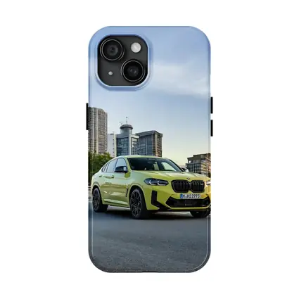 BMW X4 M Yellow Urban City Street