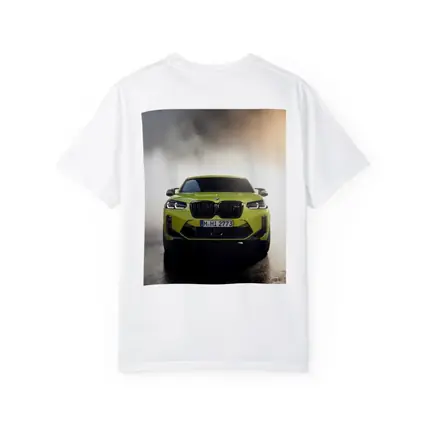 BMW X4 M Yellow Smoke Dramatic Front View