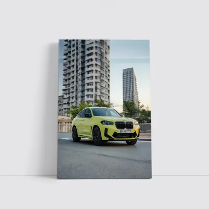 BMW X4 M Yellow Urban City Street
