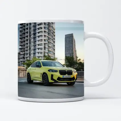 BMW X4 M Yellow Urban City Street