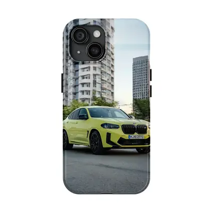 BMW X4 M Yellow Urban City Street